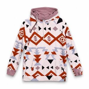 Ampersand‎ Avenue Aztec Hoodie Medium Pullover Sweatshirt
